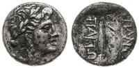 drachma 120-105 pne, Aw: Głowa Apollina w prawo,