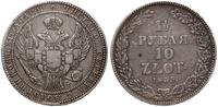 1 1/2 rubla = 10 złotych 1835, Petersburg, po tr