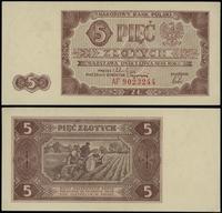 5 złotych 01.07.1948, seria AF, numeracja 902324