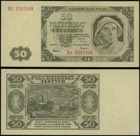50 złotych 01.07.1948, seria DI, numeracja 55674