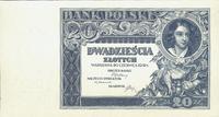 20 złotych 20.06.1931, druk jednostronny, bez oz