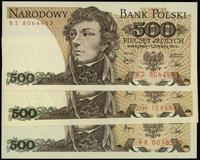 Polska, zestaw 3 x 500 złotych