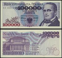 100.000 złotych 16.11.1993, seria AD, numeracja 