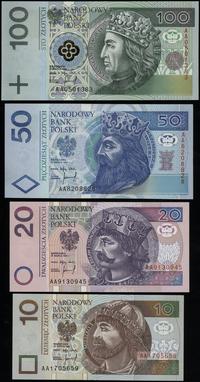 Polska, zestaw 4 banknotów