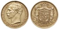 10 koron 1908, Kopenhaga, złoto 4.48 g, pięknie 