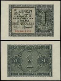 1 złoty 1.08.1941, seria BD, numeracja 4041951, 