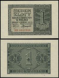 1 złoty 1.08.1941, seria BD, numeracja 4041948, 