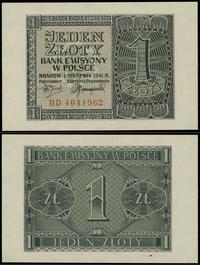 1 złoty 1.08.1941, seria BD, numeracja 4041962, 