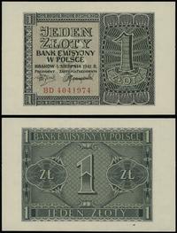 1 złoty 1.08.1941, seria BD, numeracja 4041974, 