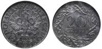 20 groszy 1923, Warszawa, cynk, moneta w pudełku