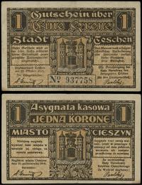 1 korona 25.10.1919, numeracja 937758, złamanie 