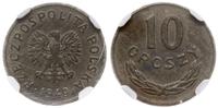 10 groszy 1949, Kremnica, miedzionikiel, moneta 