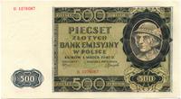 500 złotych 1.03.1940, seria B, Miłczak 98a