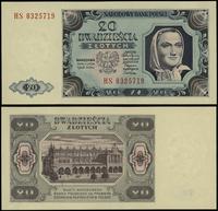 20 złotych 1.07.1948, seria HS, numeracja 832571