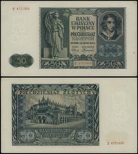 50 złotych 1.08.1941, seria E, numeracja 4721955