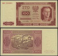 100 złotych 1.07.1948, seria KR, numeracja 25098