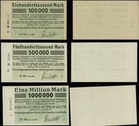 zestaw 3 banknotów 10.08.1923, w skład zestawu w