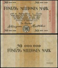 50.000.000 marek 09.1923, numeracja 187071, Kell