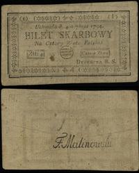 4 złote polskie 4.09.1794, seria 1 - I, liczne z