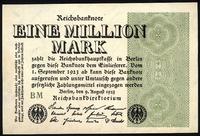 1 milion marek 9.08.1923, seria BM, znak wodny f