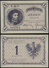 1 złoty 28.02.1919, seria 32 F, numeracja 015393