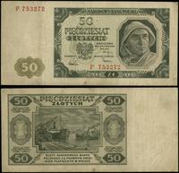 50 złotych 1.07.1948, seria P, numeracja 753272,