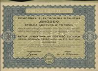 Polska, akcja ułamkowa na 10 złotych (1/10 akcji na 100 złotych), 1.05.1931