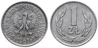 Polska, 1 złoty, 1967