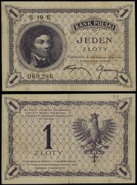 1 złoty 28.02.1919, seria 19 E, numeracja 069286