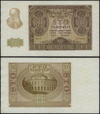 100 złotych 1.03.1940, seria E, numeracja 587207