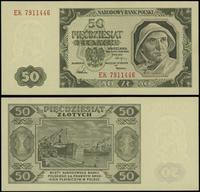 50 złotych 1.07.1948, seria EK, numeracja 791144