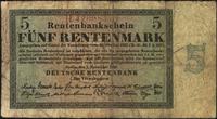5 rentenmarek 1.11.1923, seria H 4200847, Rosenb