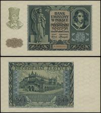 50 złotych 1.03.1940, seria A, numeracja 2559124