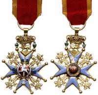 Niemcy, Order Henryka Lwa (Orden Heinrichs des Löwen) - Krzyż Rycerski I klasy z mieczami pod krzyżem, 1870-1909