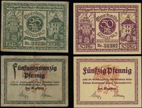 zestaw 2 banknotów, 25 fenigów 07.11.1919, numer