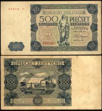 500 złotych 15.07.1947, seria F, przybrudzenia, 