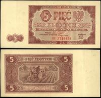 5 złotych 1.07.1948, seria BE, Miłczak 135c
