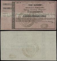 obligacja tymczasowa na 100 złotych 186., litera