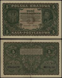 5 marek polskich 23.08.1919, seria II-CW 376740,