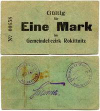 1 marka (1914), Rokittnitz, zgięty w połowie, Ke