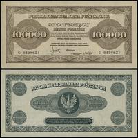 100.000 marek polskich 30.08.1923, seria G 04986