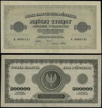 500.000 marek polskich 30.08.1923, seria A 06001