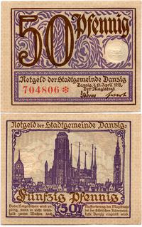 50 fenigów 15.04.1919, odmiana z fioletowym podd