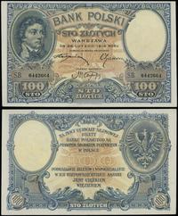 100 złotych 28.02.1919, seria B 6442664, złamane