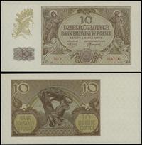 10 złotych 1.03.1940, seria J 0147332, minimalne