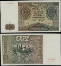 100 złotych 1.08.1941, seria A 6119860, ugięcie 