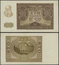 100 złotych 1.03.1940, seria D 8323948, ugięcie 