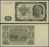 50 złotych 1.07.1948, seria DE 9737937, idealnie
