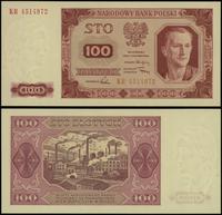 100 złotych 1.07.1948, seria KR 4514972, idealni