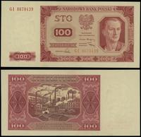 100 złotych 1.07.1948, seria GI 8670439, bez ram
